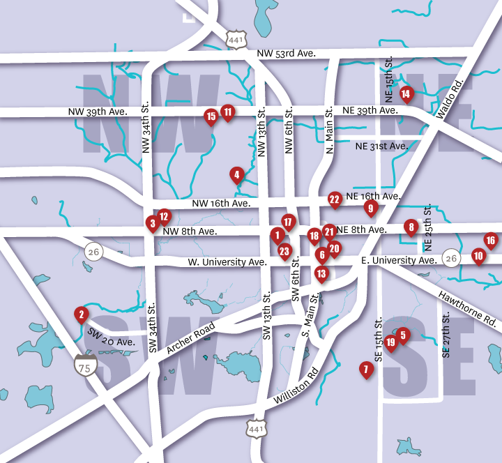 Wild Spaces FY25 project map