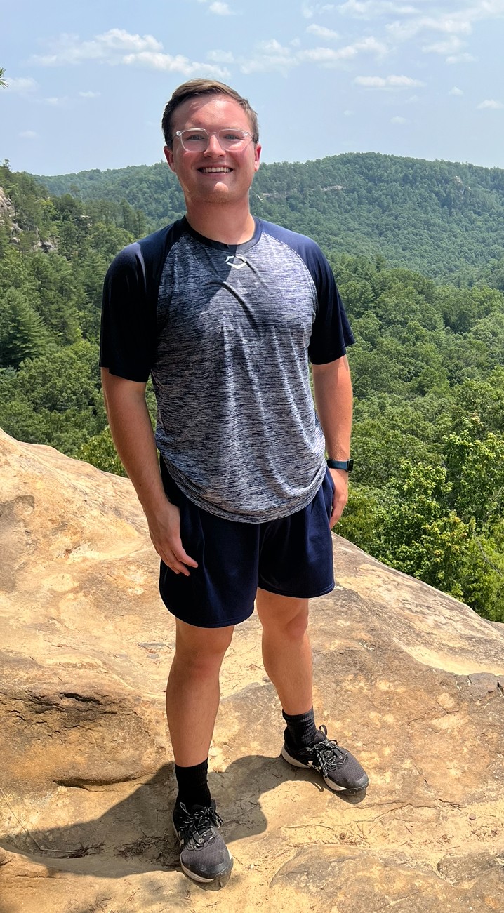 A picture of an undergraduate student, Luke Preston.