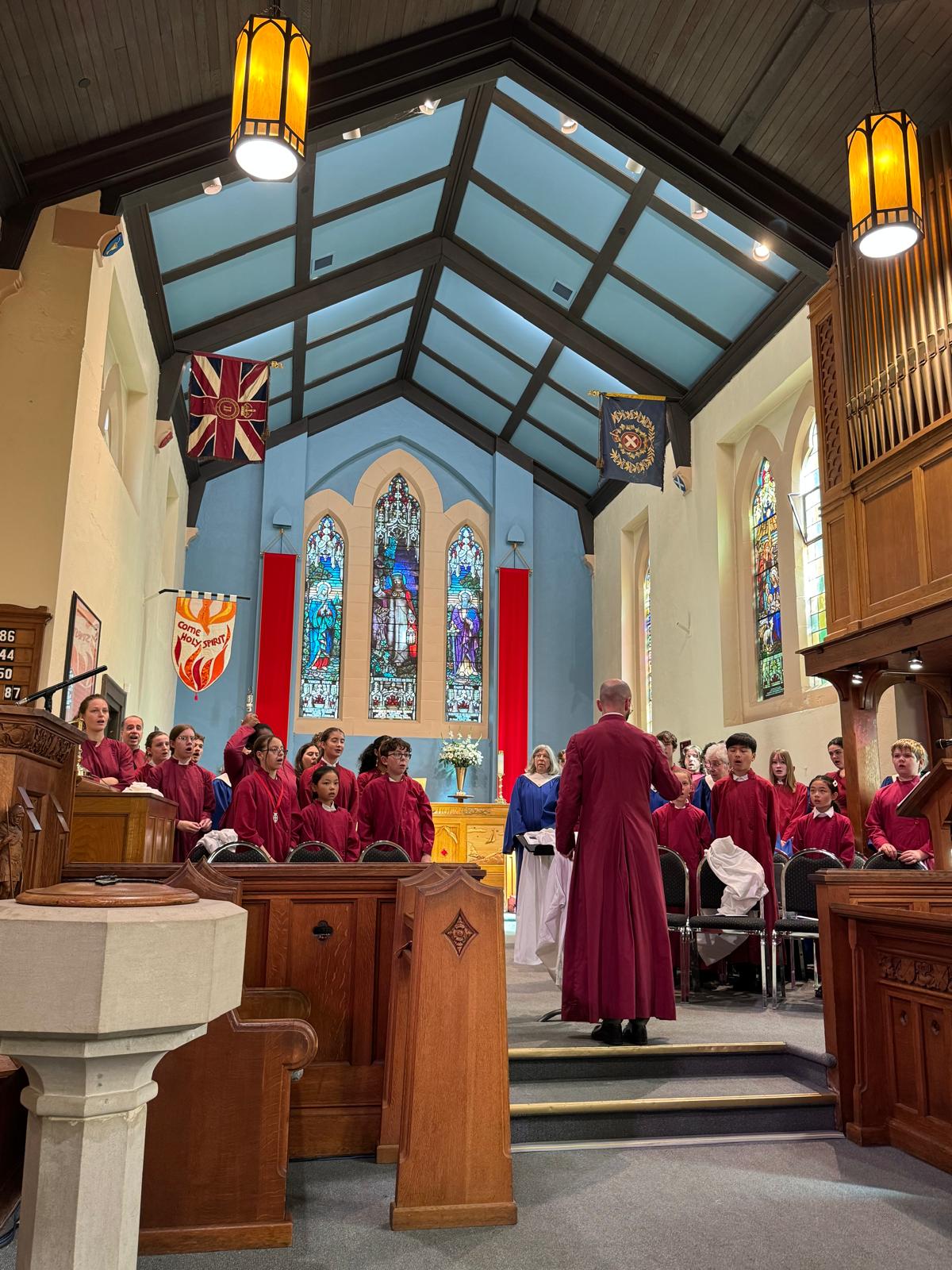Nanaimo church service choir tour
