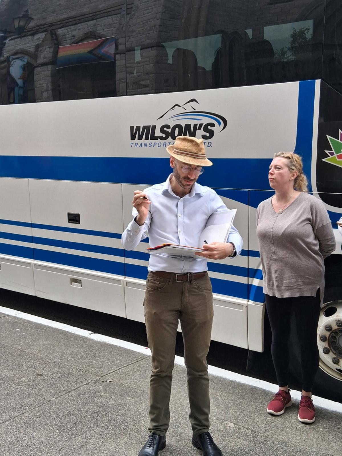 Loading up the bus Donald Hunt Choir Tour