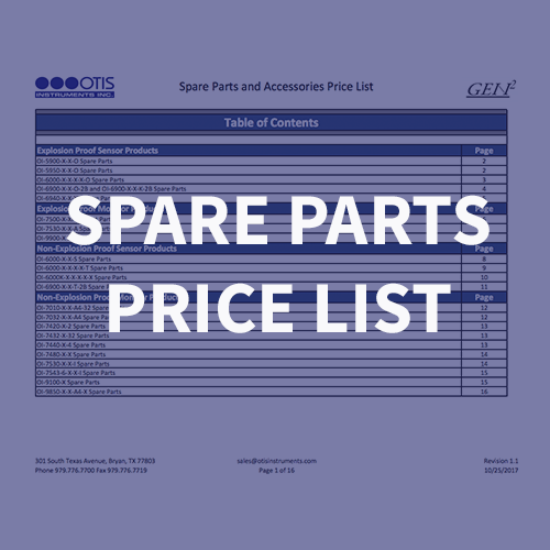 Download your Otis Instruments price list today!