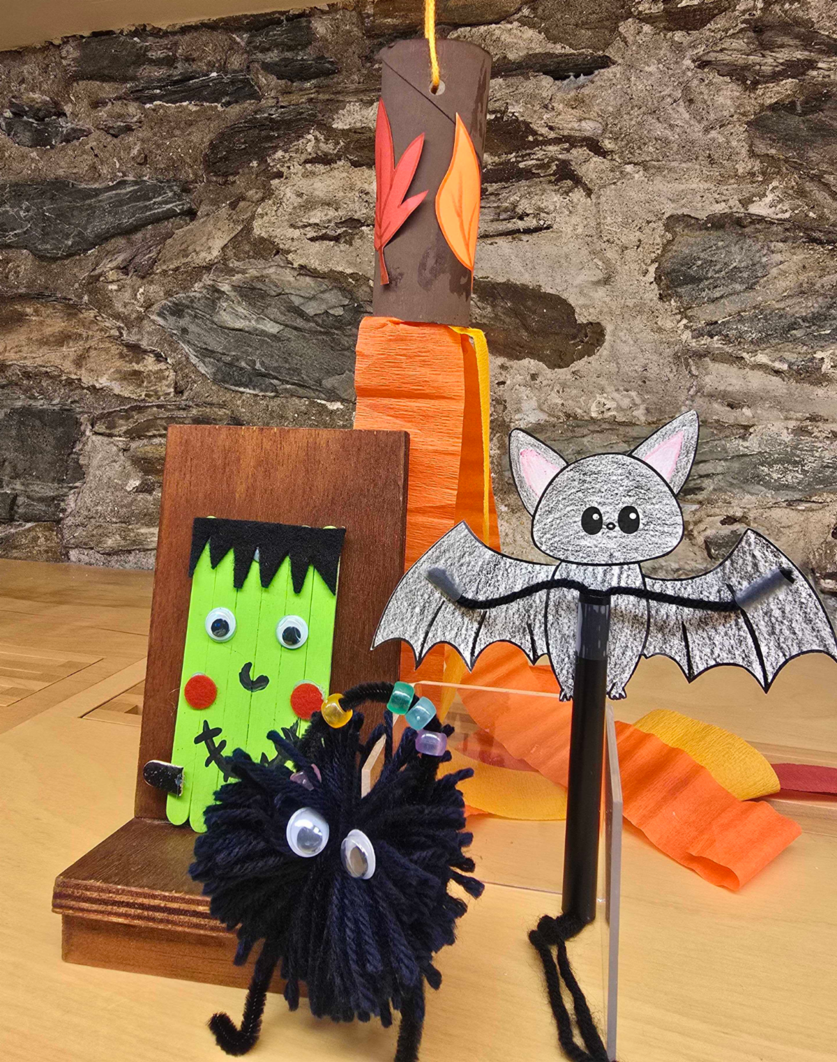 Examples of the crafts for October.