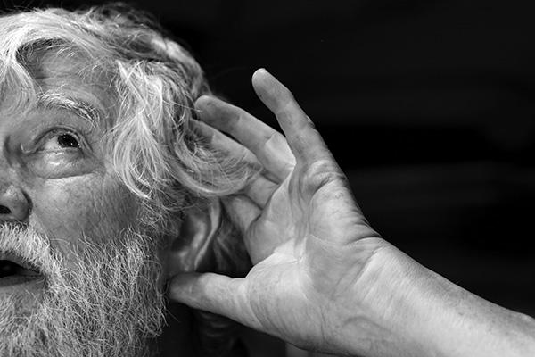 Old Man Listening to Gossip