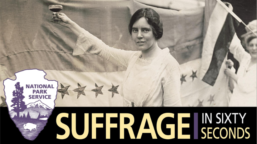 Suffrage in Sixty Seconds - National Woman_s Party leader Alice Paul toasting the ratification banner