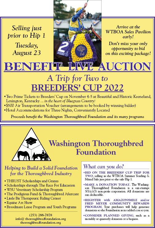 Washington Thoroughbred Summer/Sale Issue 2022