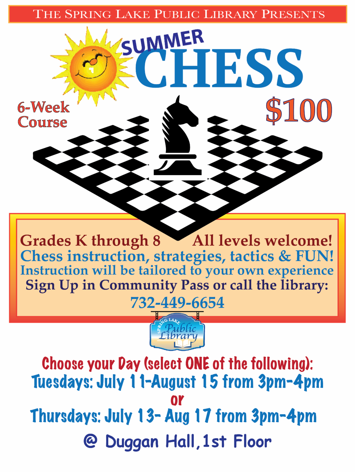 Upcoming for Summer from Spring Lake Library