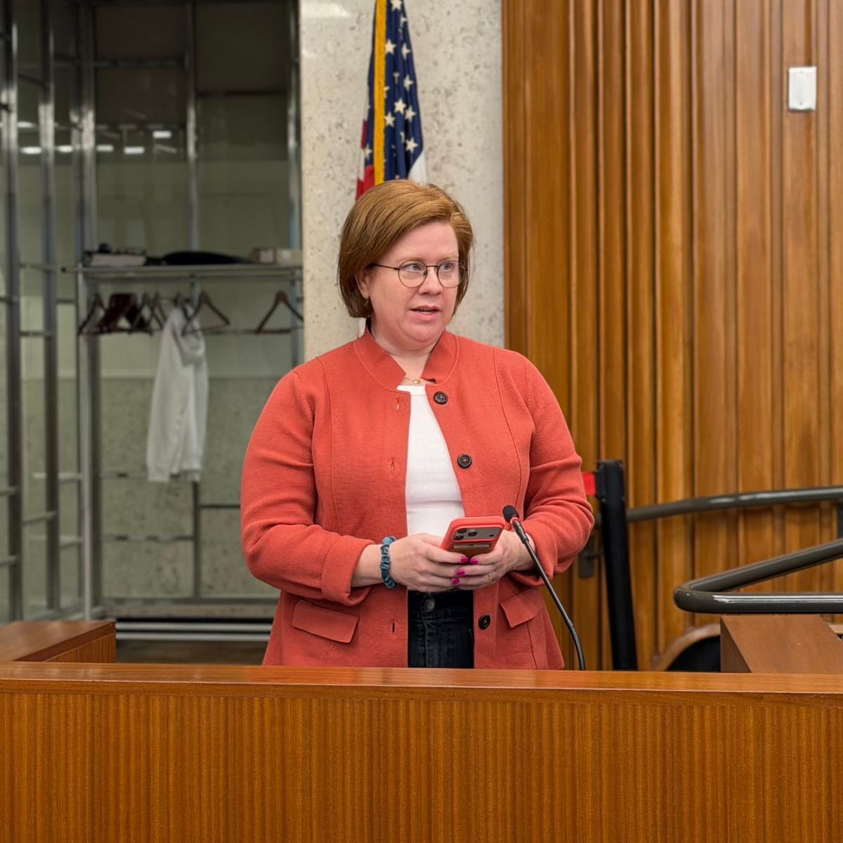 Guest speaker at county board meeting